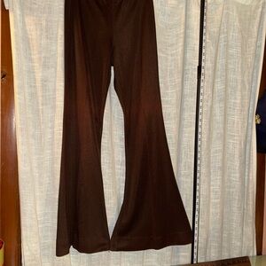 Brown Flared Pants